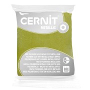 Cernit Polymer clay with metallic mica's effect 56gr Green Gold x1