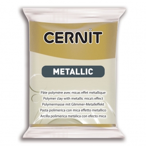 Cernit Polymer clay with metallic mica's effect 56gr Antique Gold x1
