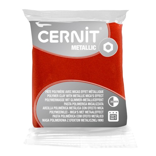 Cernit Polymer clay with metallic mica's effect 56gr Copper x1