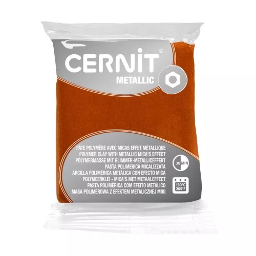 Cernit Polymer clay with metallic mica's effect 56gr Bronze x1