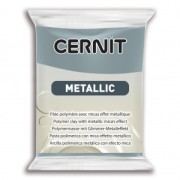 Cernit Polymer clay with metallic mica's effect 56gr Steel x1