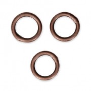 Jumprings Closed 7x1 mm Antique Copper Tone x25
