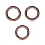 Jumprings Closed 7x1 mm Antique Copper Tone x25