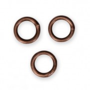 Jumprings Closed 5x0.9 mm Antique Copper Tone x25|raw }}