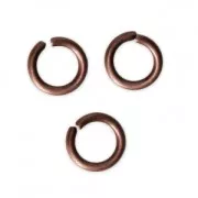 Round jumprings open 5x0.8 mm Antique Copper Tone x25