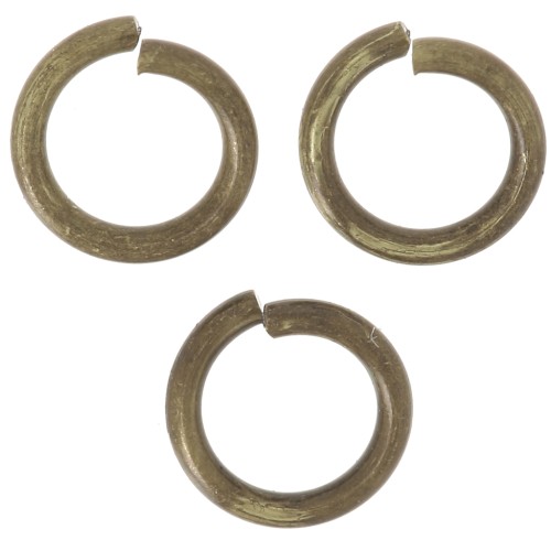 Round jumprings open 5x0.8 mm Bronze Tone x25