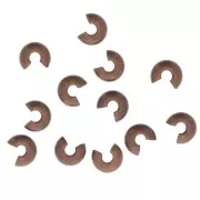 Crimp covers 4 mm Antique Copper Tone x50