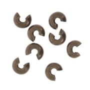 Crimp covers 3 mm Bronze Tone x50|raw }}