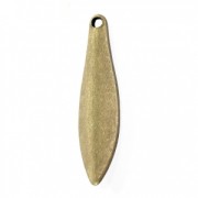 Drop-shaped sequins 19.5 mm Bronze Tone x4