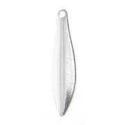 Drop-shaped sequins 19.5 mm Fine silver plating x4