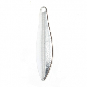 Drop-shaped sequins 19.5 mm Fine silver plating x4