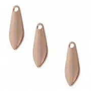 Drop shape sequins 11 mm Rose Gold Tone x6