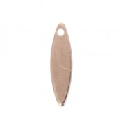 Smooth drop sequins 15 mm Rose Gold Tone x10