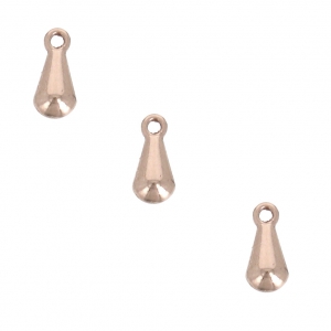 Charms drop 7 mm Rose Gold Tone x20