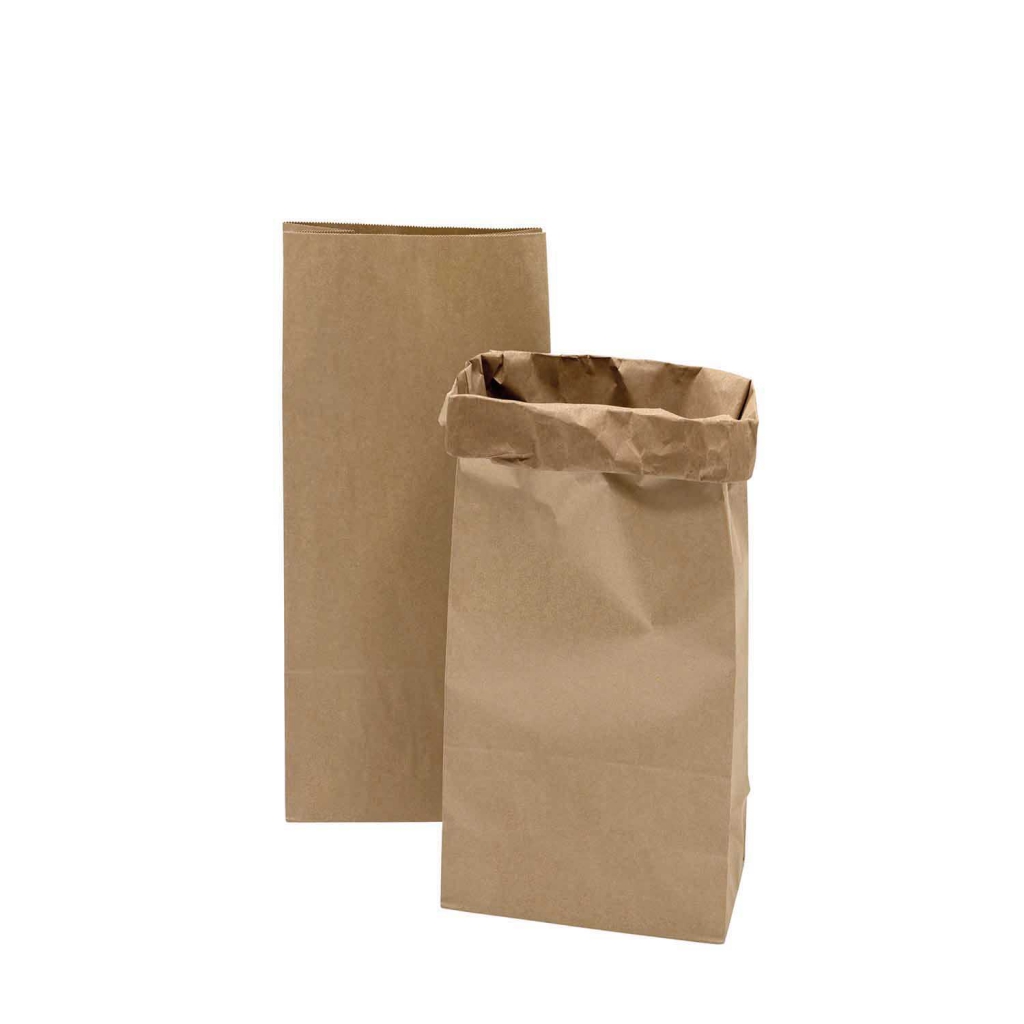 Paper bags with flat bottom - 510x230x135 mm - Kraft x2 - Perles & Co