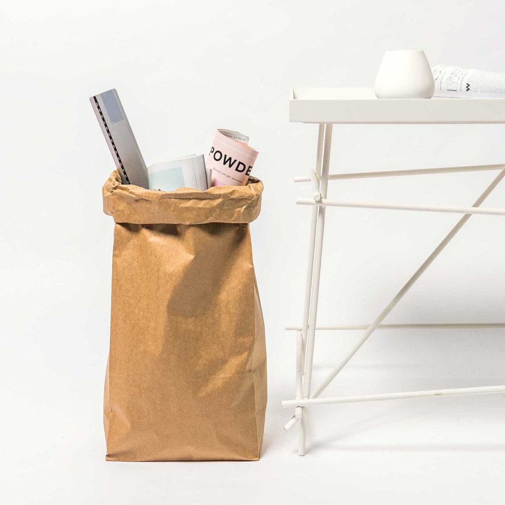 Paper bags with flat bottom - 510x230x135 mm - Kraft x2 - Perles & Co