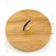 Adjustable ring multi-hole 3.6 mm Rose Gold Tone x1