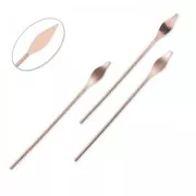 Spear head pins 36x0,7 mm Rose Gold Tone x10