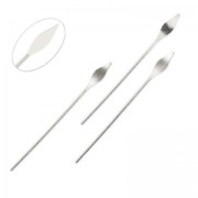 Spear head pins 36x0,7 mm Fine silver plating x10|raw }}