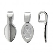 Bail 17 mm Fine silver plating x1