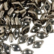 Czech Glass beads Czechmates Diamond 2 holes 4x6 mm Gold Bronze x5g|raw }}