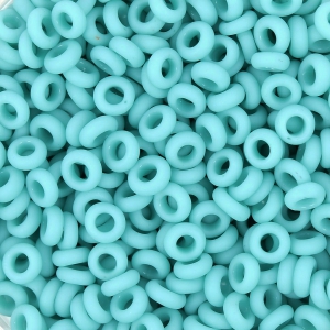 Toho seed beads Demi Round 8/0 TO8RDR0055F - Opaque Turquoise Mat x5g