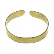 Brass bracelet base to decorate - woman or kid size 10x130 mm x1|raw }}