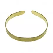 Brass bracelet base to decorate - woman or kid size 6x130 mm  x1