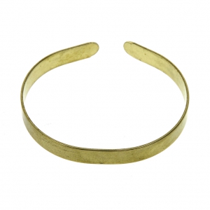 Brass bracelet base to decorate - woman or kid size 6x130 mm  x1