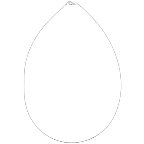 925 Sterling Silver Choker Omega Mesh - 1 mm x40 cm