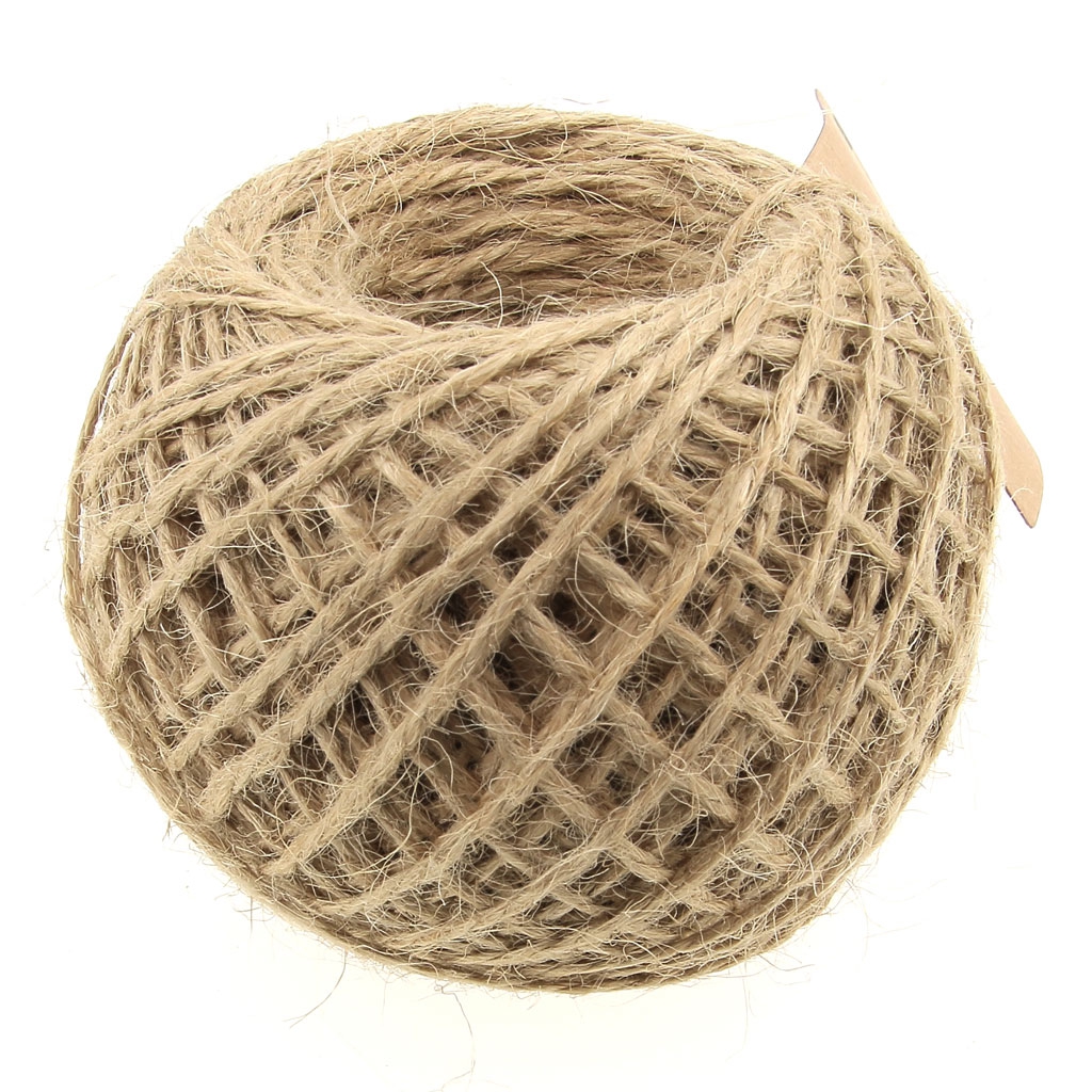 Jute twine 2 mm Natural x 50 m Perles & Co