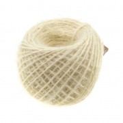 Jute twine 1 mm Cream x 50 m|raw }}