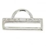 925 Sterling Silver Bag Charm Terminator for beads weaving 18 mm x1