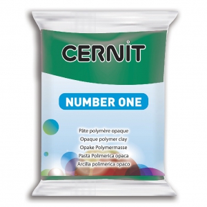 Cernit Number One opaque 56gr Vert Emeraude x1