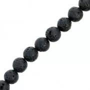 Beads Lava Stone round beads 8 mm x10