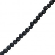 Beads Lava Stone round beads 4 mm x20|raw }}