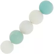 Amazonite - Beads Round gemstone beads 10 mm Amazonite Mat x5 Beads Round gemstone beads 10 mm Amazonite Mat x5