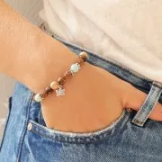 Beads Round gemstone beads 8 mm Amazonite Frosted effect x10