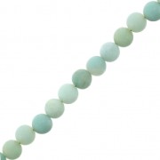 Beads Round gemstone beads 4 mm Amazonite Mat x20|raw }}