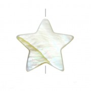 Mother of pearl star beads 12-14mm Natural x20|raw }}