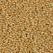 Miyuki Duracoat 15/0 Seed beads 4202 - Galvanized Gold x100g
