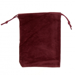 Velvet Pouch for jewel gift 115x150 mm burgundy x1