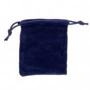 Velvet Pouch for jewel gift 100x120 mm Sapphire x1|raw }}