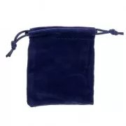 Velvet Pouch for jewel gift 100x120 mm Sapphire x1