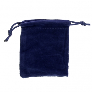 Velvet Pouch for jewel gift 100x120 mm Sapphire x1