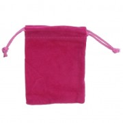 Velvet Pouch for jewel gift 100x120 mm Fuchsia x1|raw }}