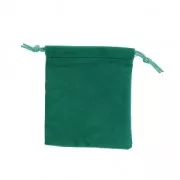 Velvet Pouch for jewel gift 70x90 mm Fir Green x1