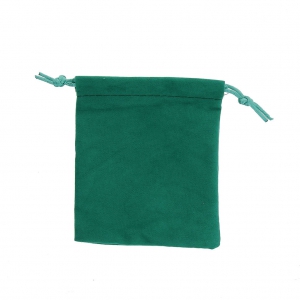 Velvet Pouch for jewel gift 70x90 mm Fir Green x1