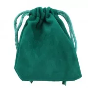Velvet Pouch for jewel gift 70x90 mm Fir Green x1