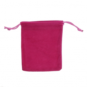 Velvet Pouch for jewel gift 70x90 mm Fuchsia x1